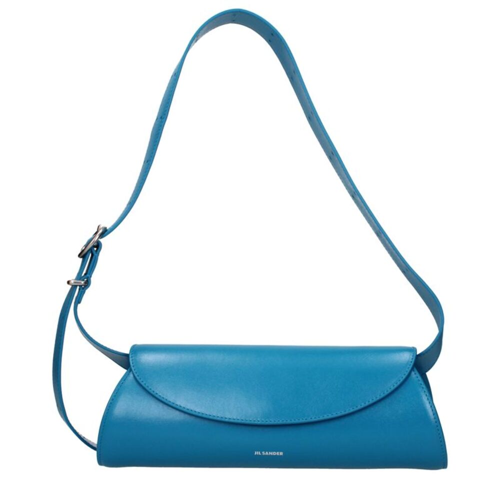 Jil Sander Blue Leather Crossbody Women's Bag
